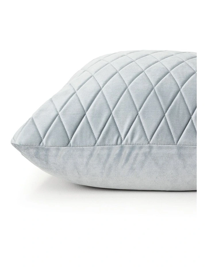 COCO QUILTED - BLUE GREY - VELVET CUSHION image 5