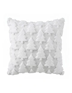Jingle Jollys Christmas Tree Pillow Covers 2 Packs Cushion Covers White