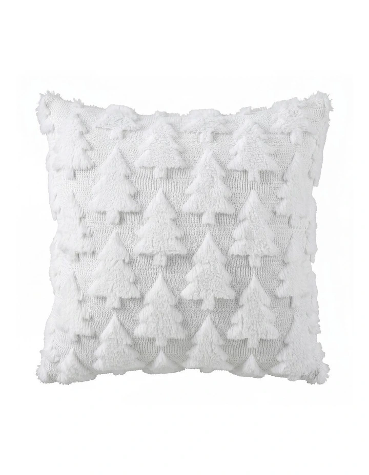 Jingle Jollys Christmas Tree Pillow Covers 2 Packs Cushion Covers White image 1