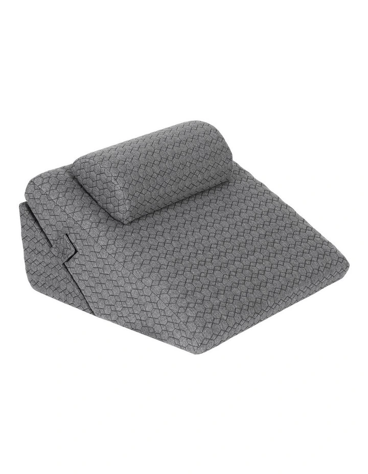 Giselle Cooling Egg Gel Bed Wedge Triangle Pillow for Reading & Neck Support, 30D image 1