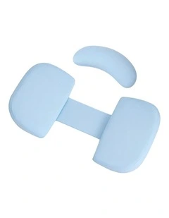 Giselle Adjustable Memory Foam Pregnancy Pillow for Back, Belly & Hips Support, Blue