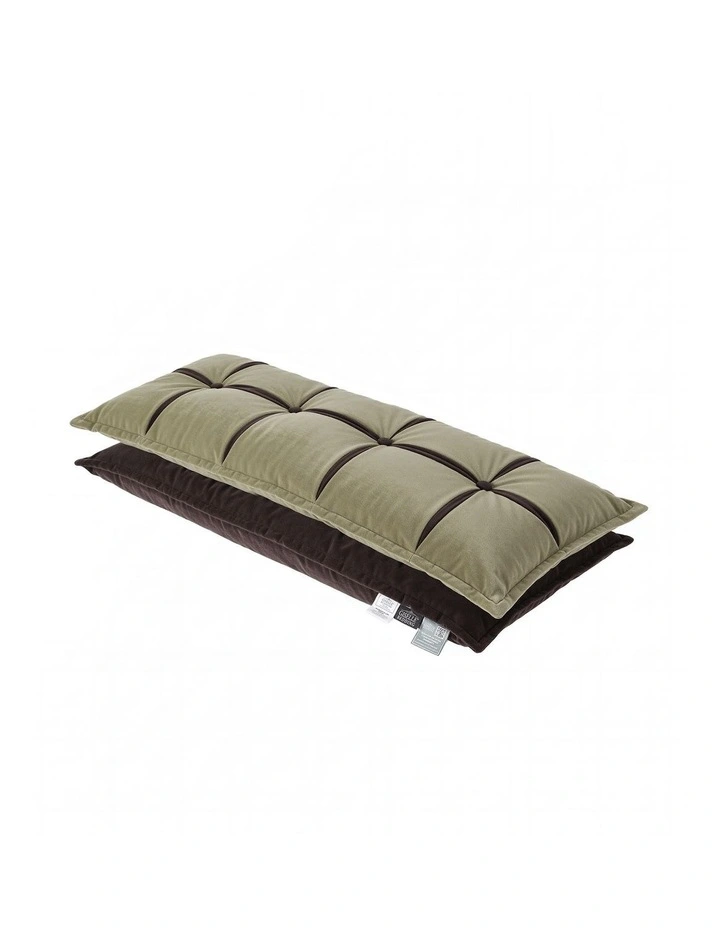 Giselle Chenille Headboard Reading Wedge Pillow with Double Storage, Double Size image 3