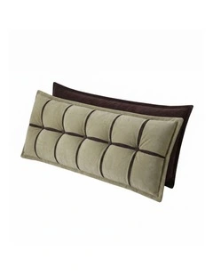 Giselle Chenille Headboard Reading Wedge Pillow with Double-Layer Storage, Queen Size