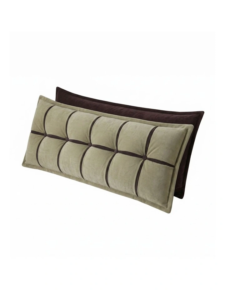 Giselle Chenille Headboard Reading Wedge Pillow with Double-Layer Storage, Queen Size image 1