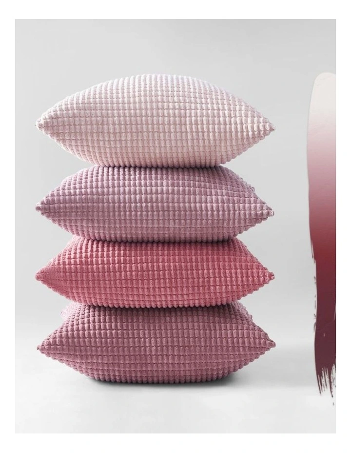 GIOIA CASA Corn Grain Cushion Covers in Pink 4 Pack image 4