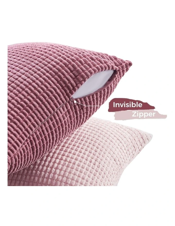 GIOIA CASA Corn Grain Cushion Covers in Pink 4 Pack image 5
