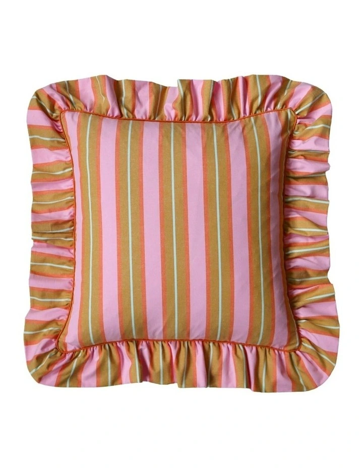 Sunrise Stripe Ruffle Cushion Cover image 1