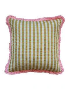 Pink Quartz Seersucker Cushion Cover