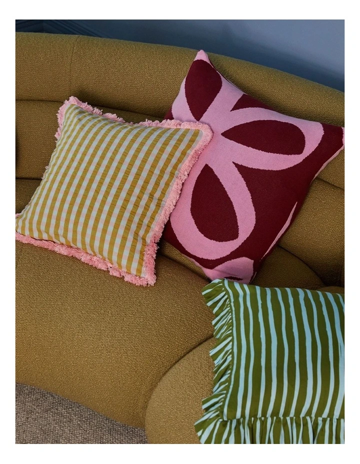 Pink Quartz Seersucker Cushion Cover image 5