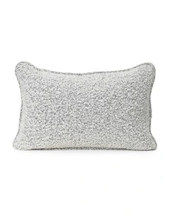 Sienna Piped - Black And White Boucle - Boucle Cushion - 35 X 55 - Self Pipe