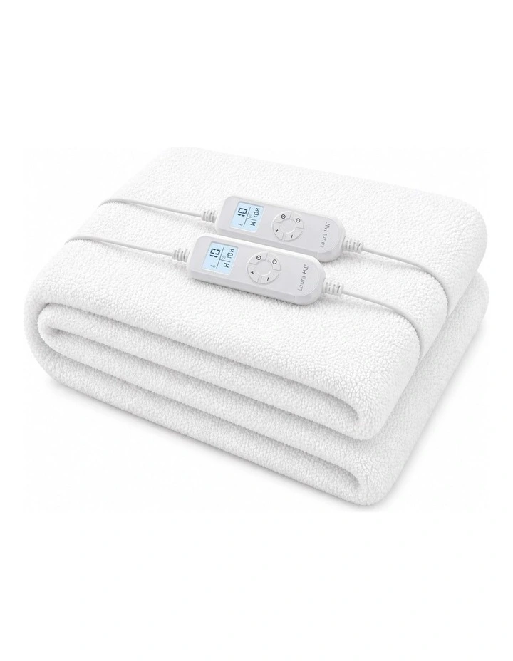 Laura Hill Double Electric Heated Underlay Blanket Fleecy Fabric with Timer image 1
