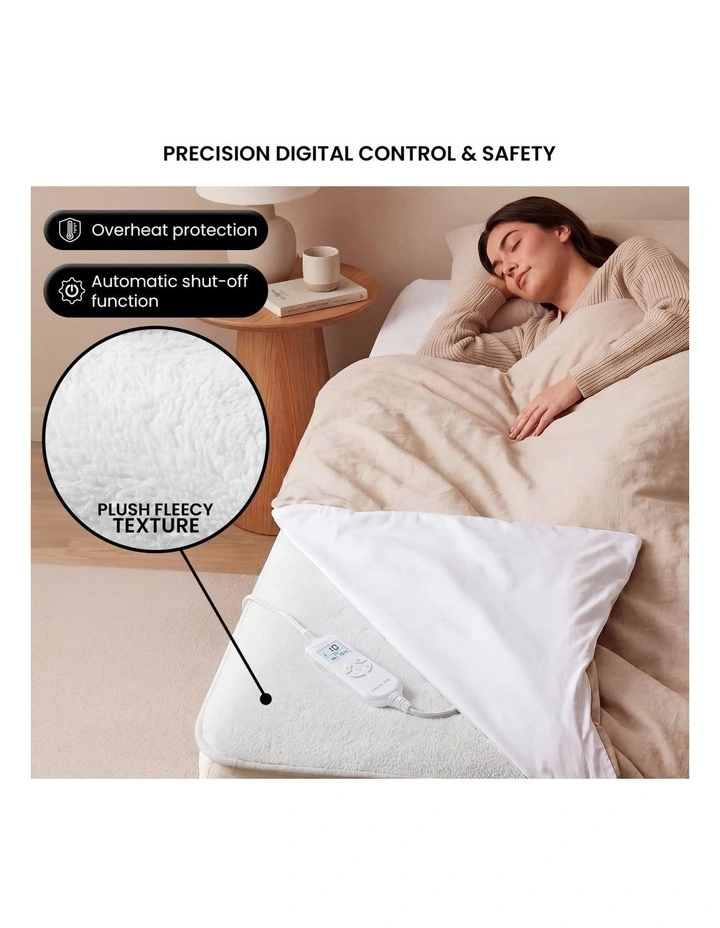 Laura Hill Double Electric Heated Underlay Blanket Fleecy Fabric with Timer image 7