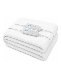 Laura Hill Fleece 9 Heated Level Electric Blanket - Queen