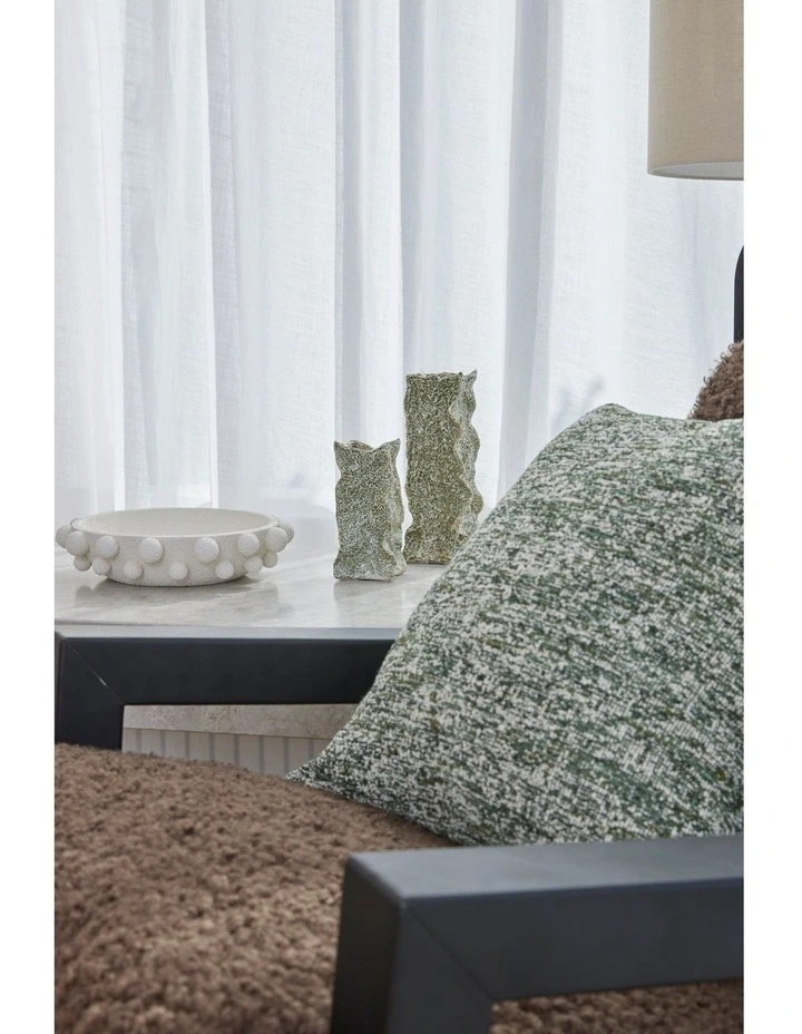 Amalfi Koba Boucle Cushion Dark Green Multi 50x50x8cm image 2