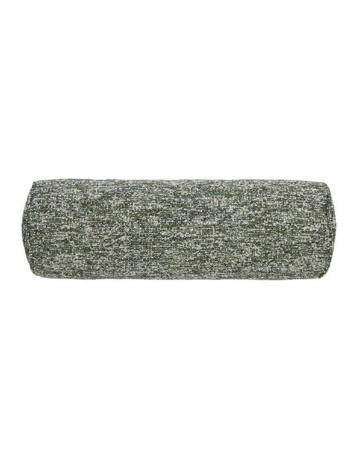 Koba Boucle Bolster Cushion Dark Green Multi 55x18x18cm image 1