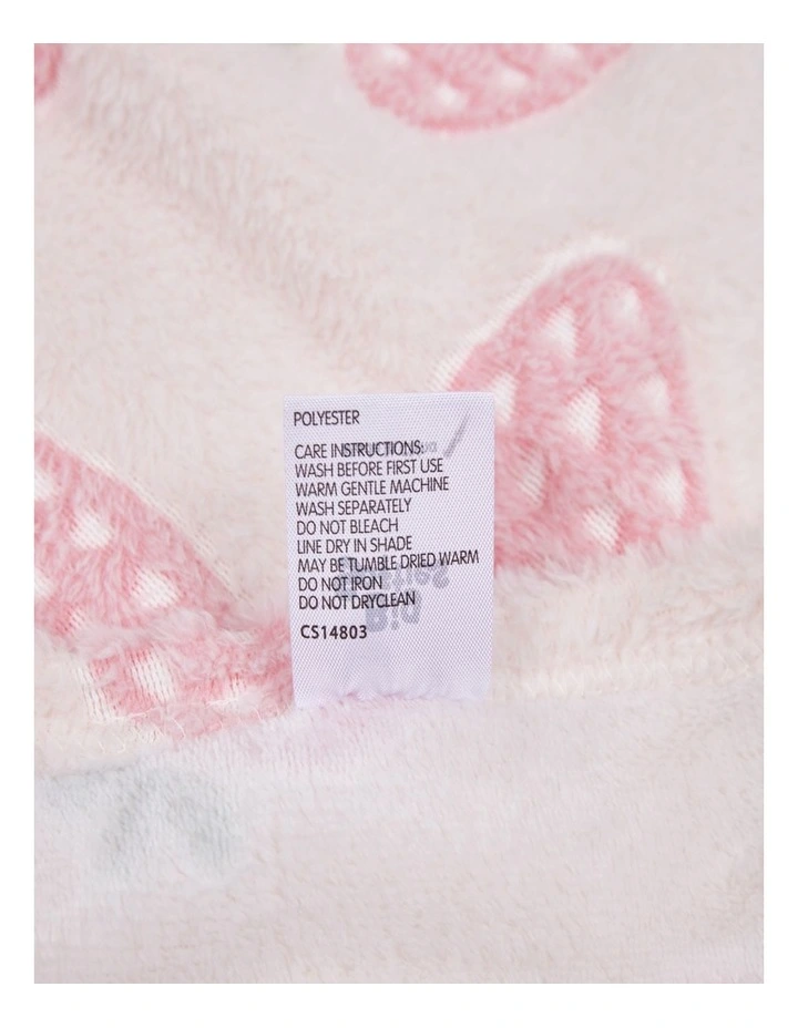 Big Softies Coral Fleece Blanket Strawberry image 5