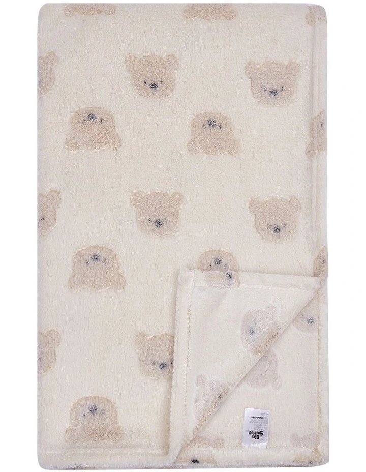 Big Softies Coral Fleece Blanket Bear image 2
