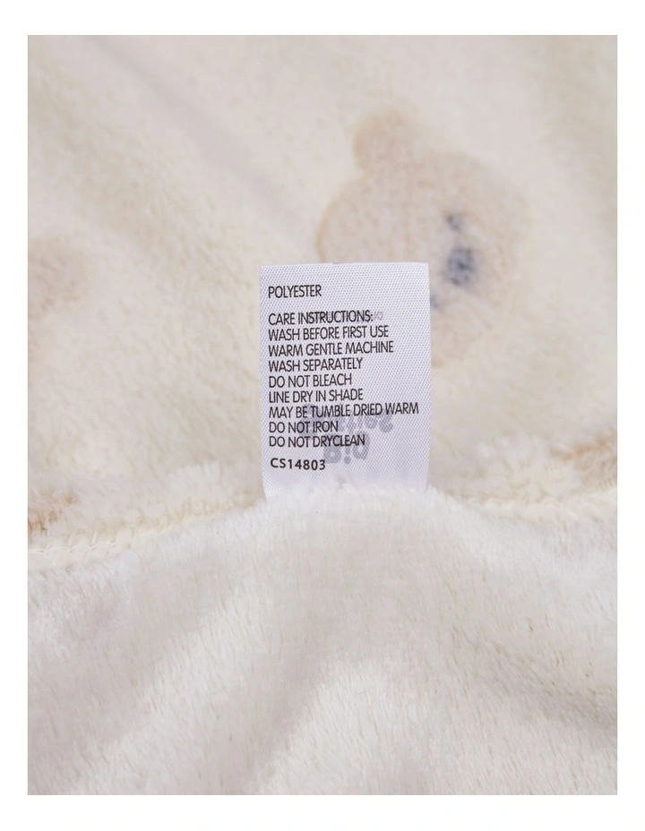 Big Softies Coral Fleece Blanket Bear image 4