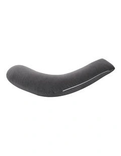 Giselle Bedding L-Shaped Pregnancy Body Pillow, Cotton Cover, 63x115cm, Grey