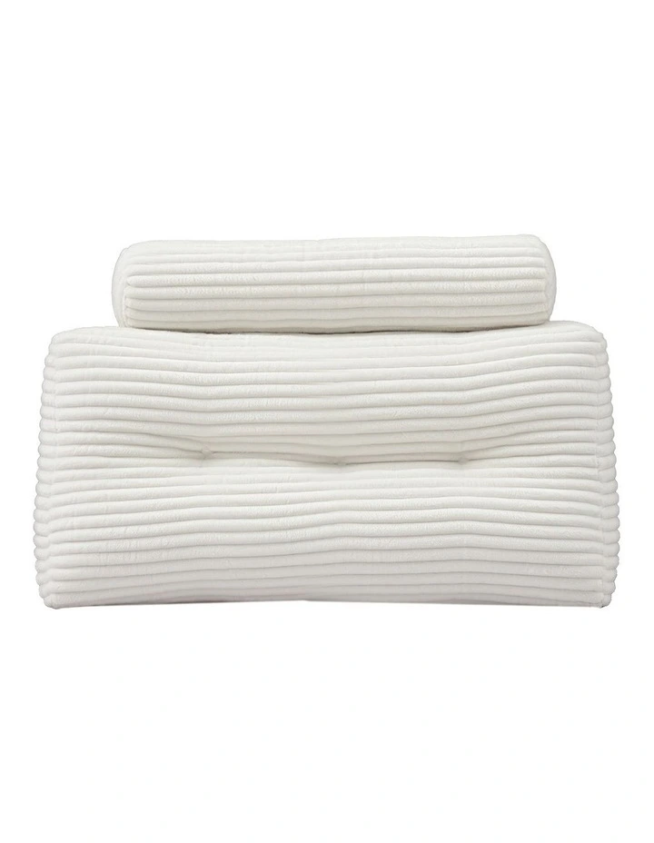 Giselle Wedge Pillow Headboard, Anti-Flat Foam, 330g Corduroy Cover, Pockets, King Single image 3