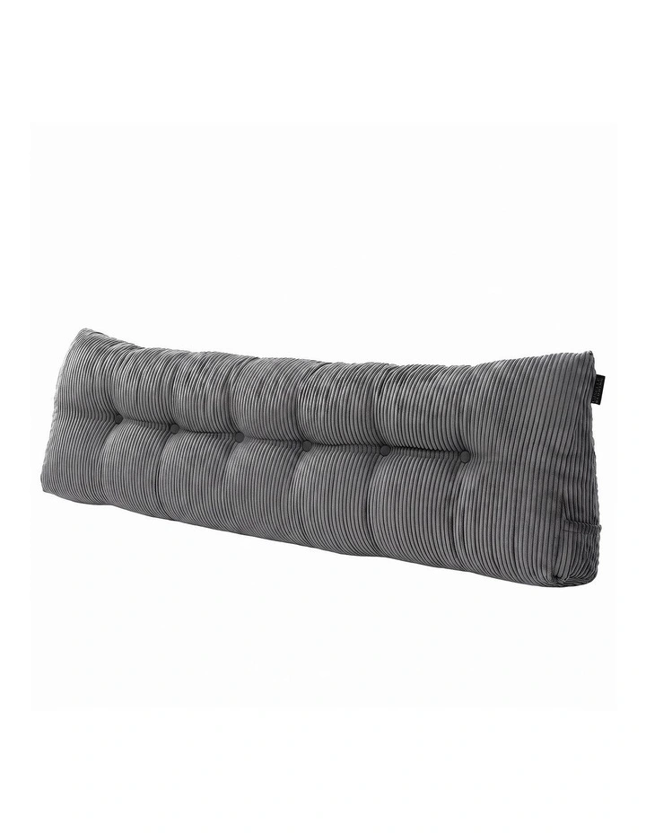 Giselle Headboard Pillow for Dorm Daybed, Reading Wedge, 320g Corduroy, Pockets, King image 1