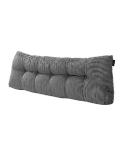 Giselle Headboard Pillow for Dorm Daybed, Reading Wedge, 320g Corduroy, Pockets, Queen
