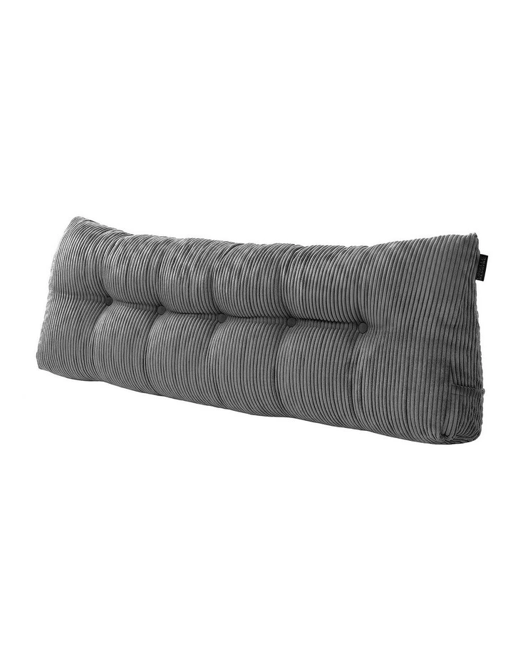 Giselle Headboard Pillow for Dorm Daybed, Reading Wedge, 320g Corduroy, Pockets, Queen image 1