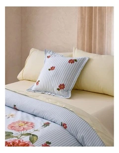 Dreamaker Lolita Embroidered Cushion 45x45cm in Blue