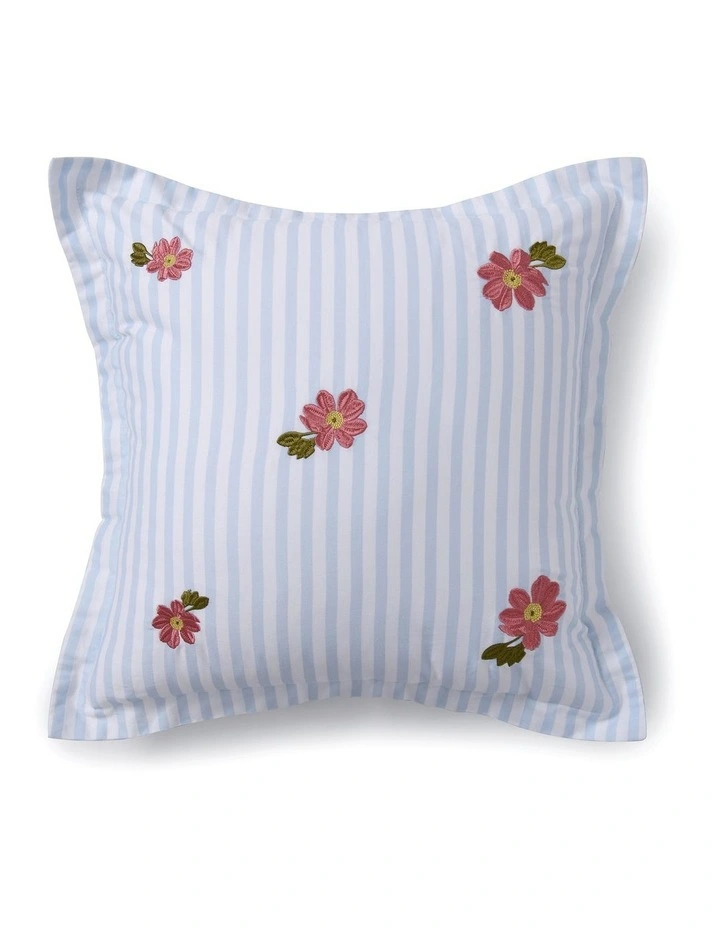 Dreamaker Lolita Embroidered Cushion 45x45cm in Blue image 2