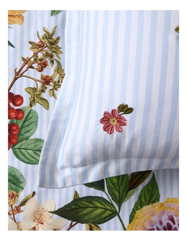 Dreamaker Lolita Embroidered Cushion 45x45cm in Blue image 3