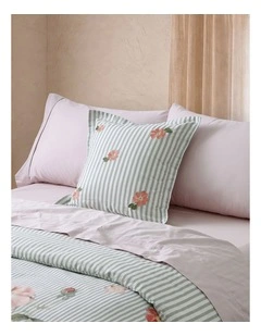 Dreamaker Lolita Embroidered Cushion 45x45cm in Green