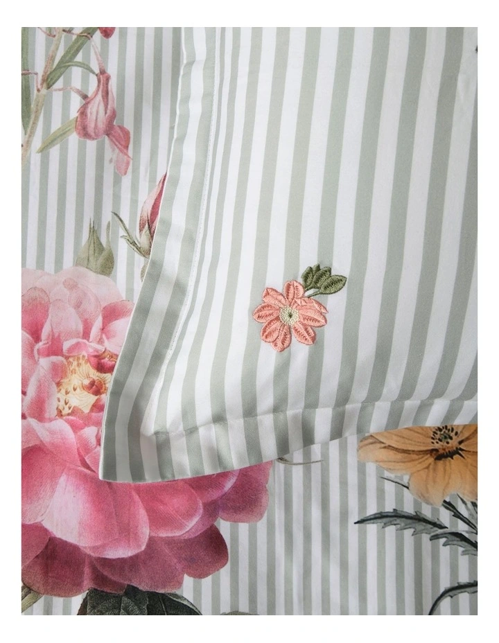 Dreamaker Lolita Embroidered Cushion 45x45cm in Green image 3