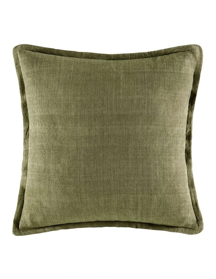 Linen Khaki Cushion image 1