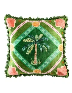 Palm Cove Green Cushion