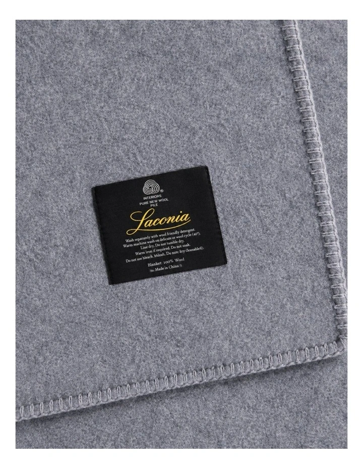 Laconia 400gsm Wool blanket - Grey image 3