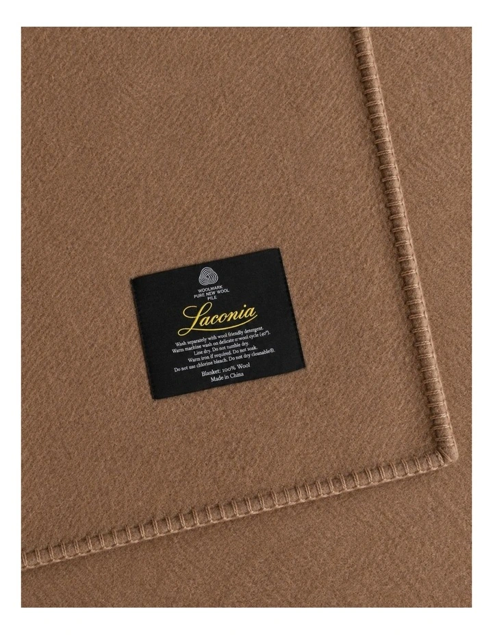 Laconia 400gsm Wool blanket - Camel image 2