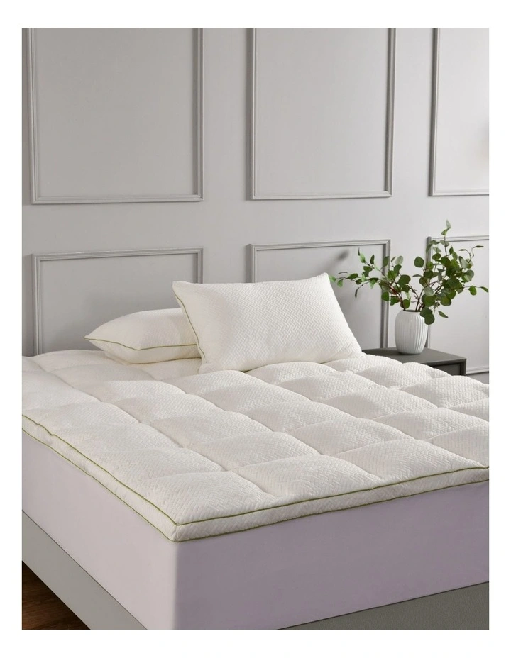 Accessorize 1200GSM Bamboo Mattress Topper image 1