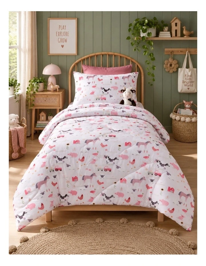 Happy Kids Farmyard Friends Comforter Set image 1