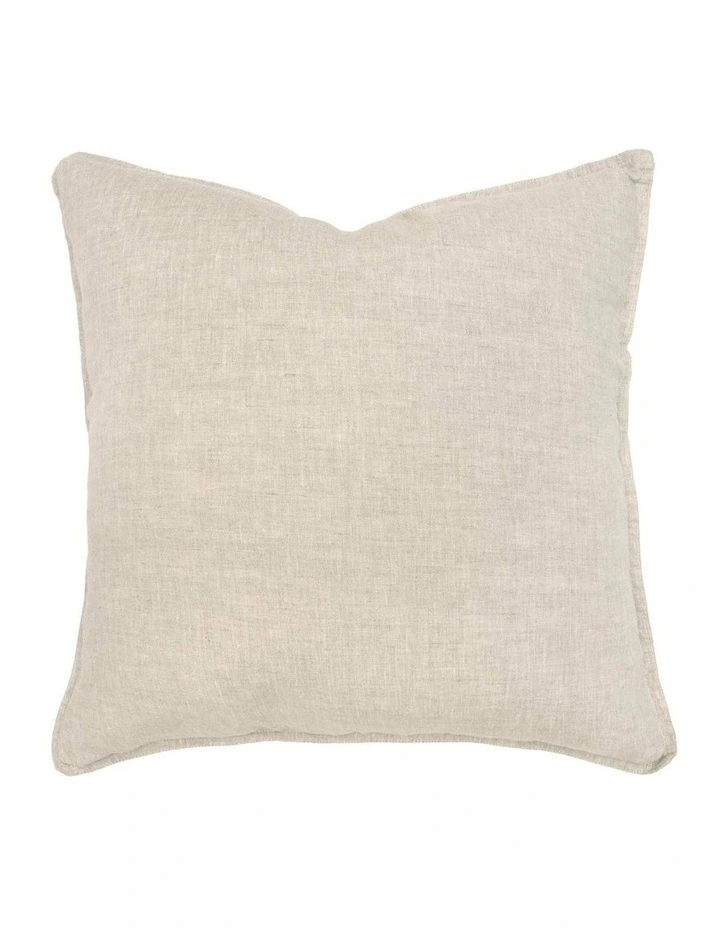 Linen Square Cushion Natural image 1