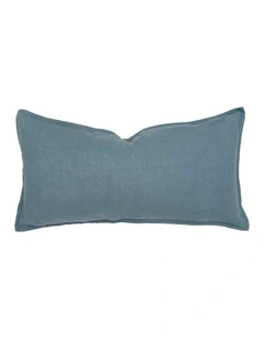 Linen Rectangle Cushion Blue