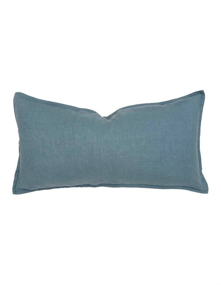 Linen Rectangle Cushion Blue image 1