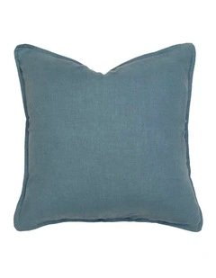 Linen Square Cushion Blue