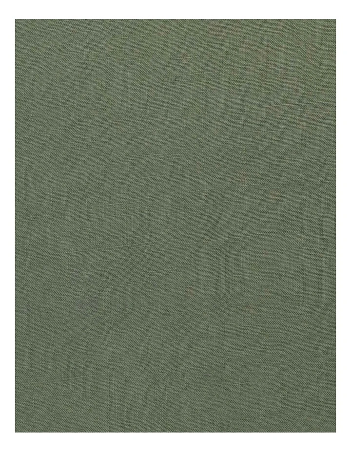 Linen Rectangle Cushion Moss image 3