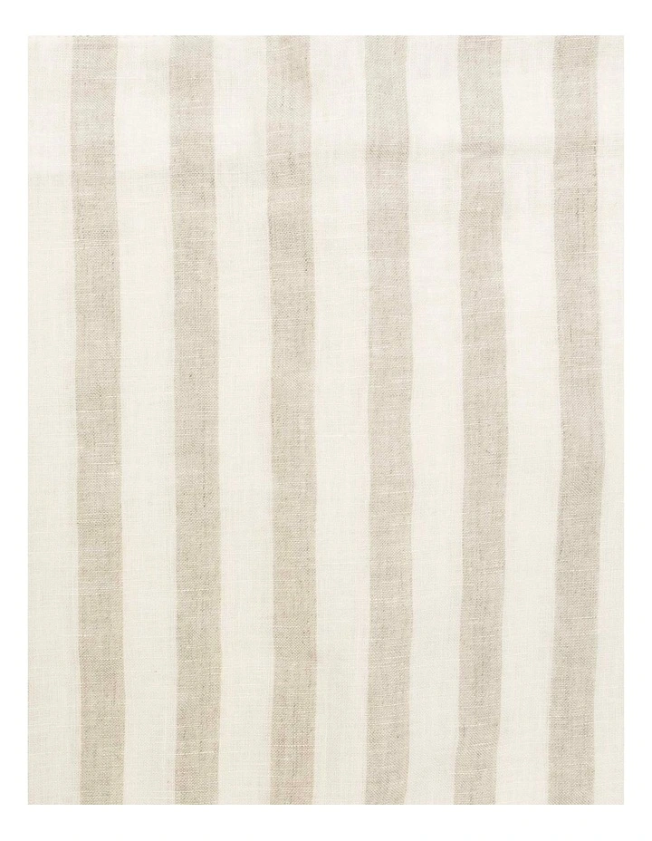 Linen Rectangle Cushion Natural Stripe image 4