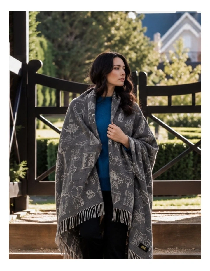 Lambswool Fringed Throw image 2