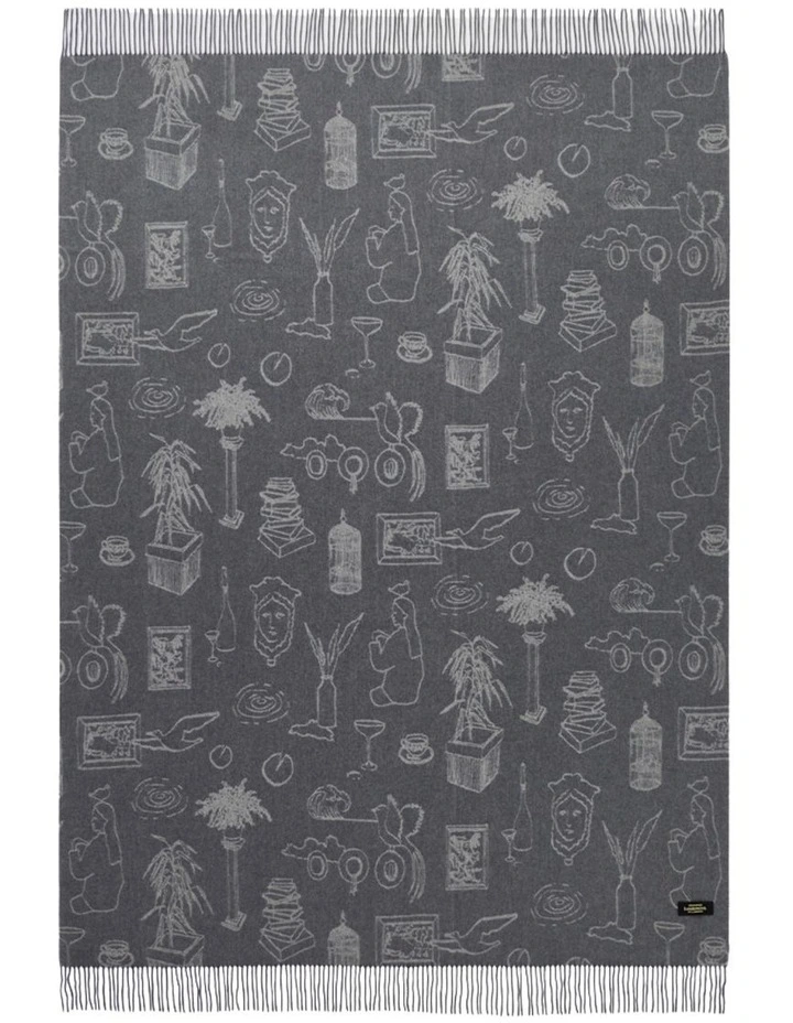 Lambswool Fringed Throw image 3