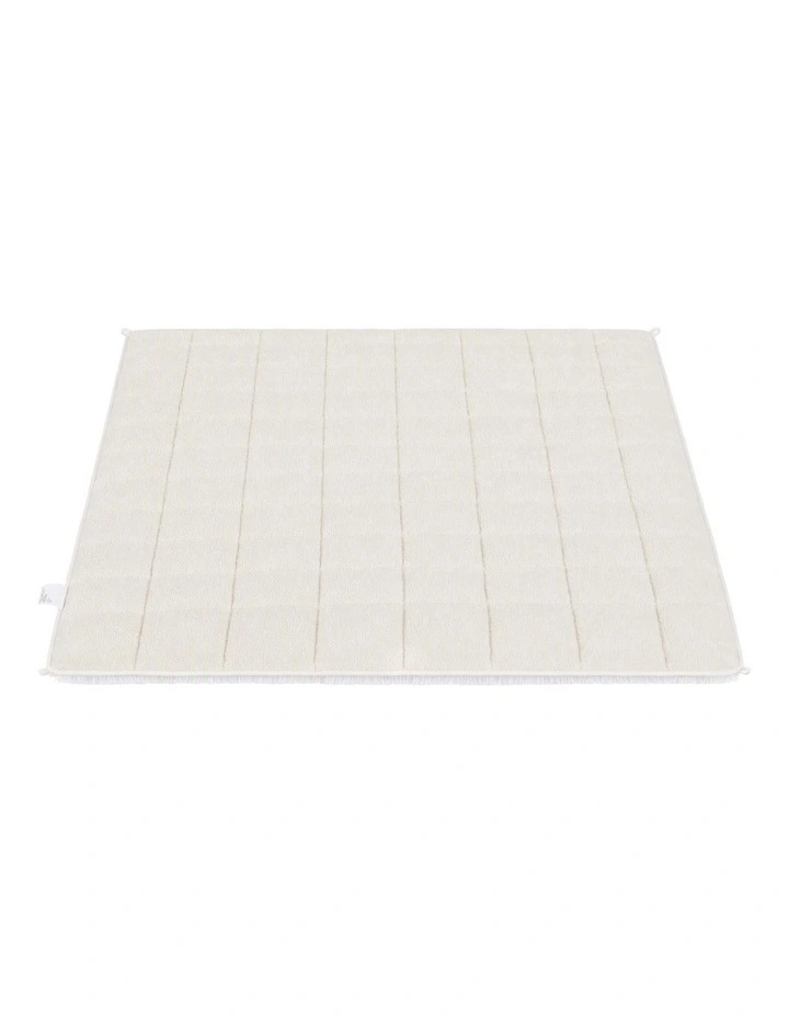 Giselle Faux Fur Weighted Blanket 2 Sided Long Pile Sherpa Reverse Cream 9KG 152 x 203cm image 3