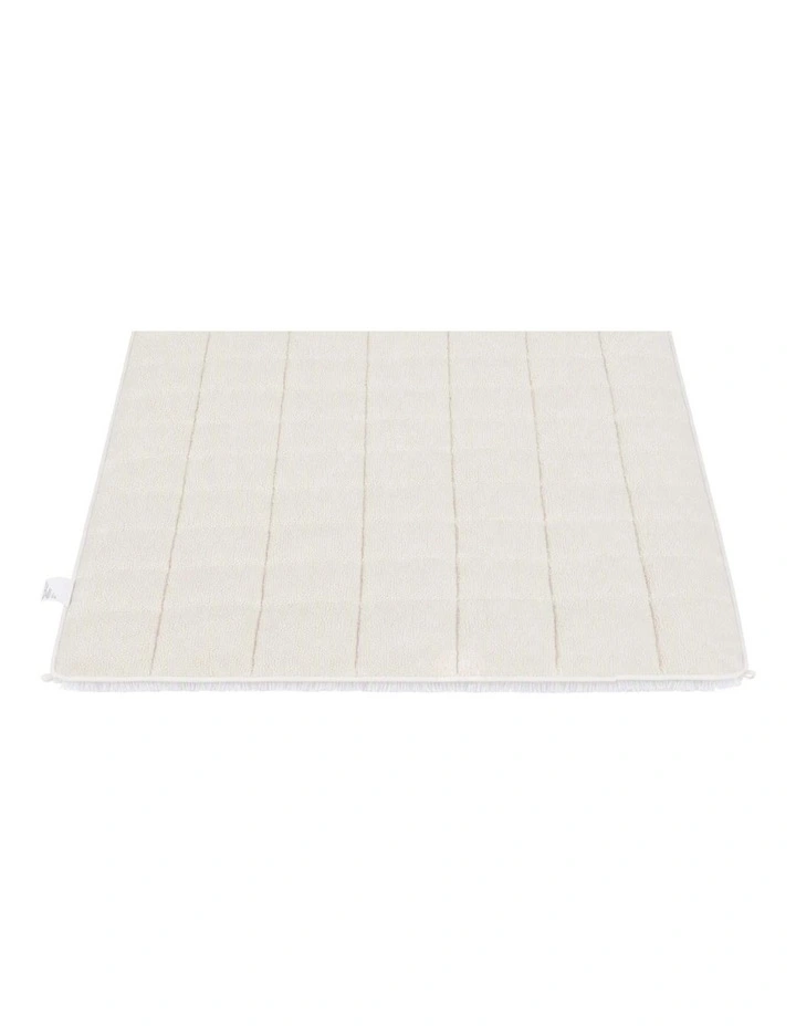 Giselle Faux Fur Weighted Blanket 2 Sided Long Pile Sherpa Reverse Cream 5.5KG 120 x 180cm image 3