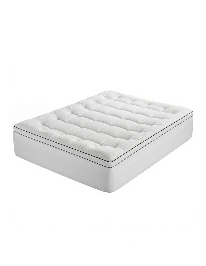 Giselle Bedding Queen Mattress Topper 5cm Coral Fleece image 1