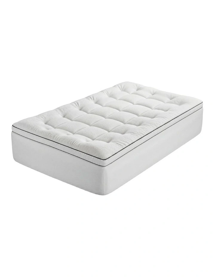 Giselle Bedding King Mattress Topper 5cm Coral Fleece image 1